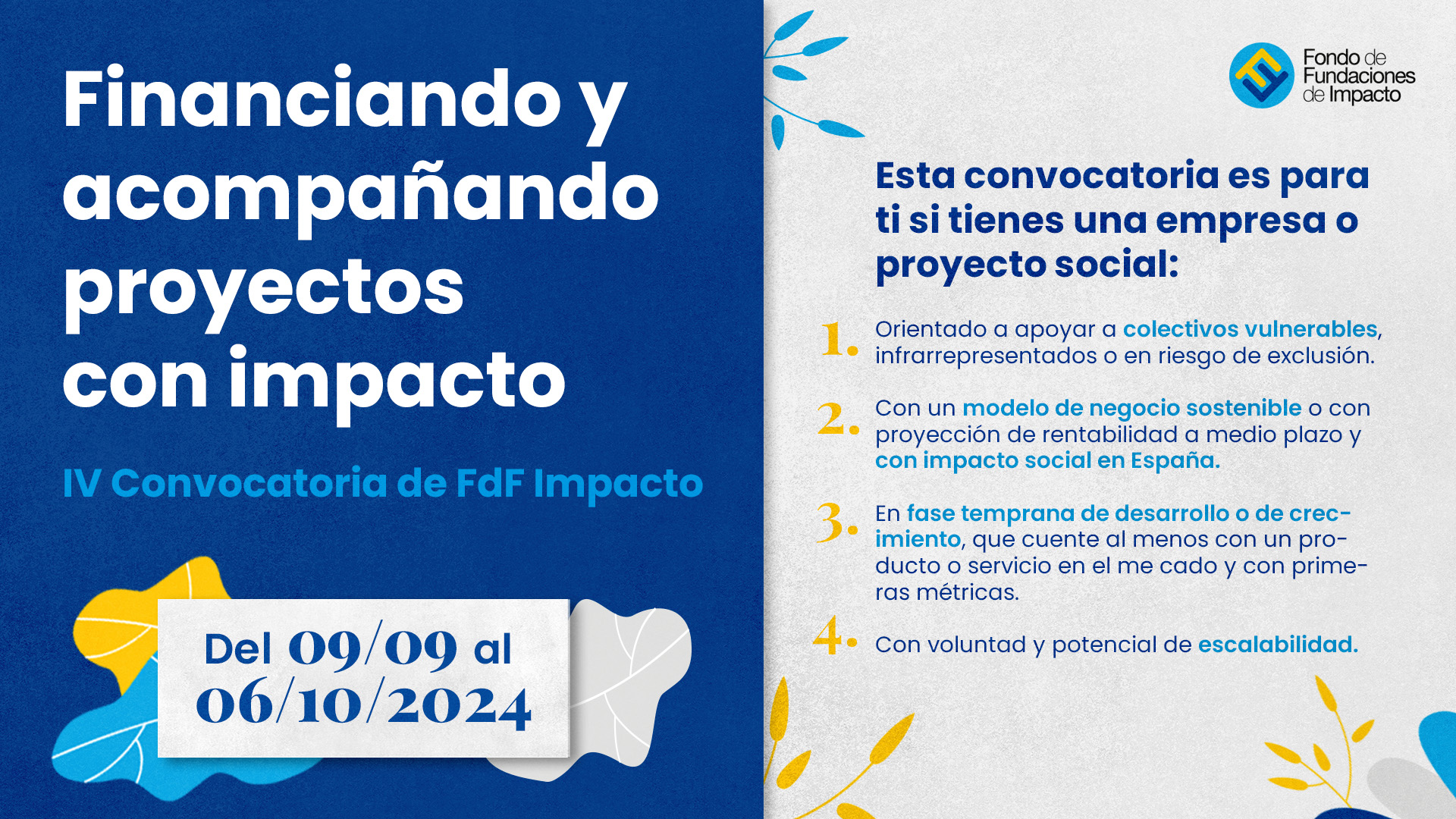 Fondo Fundaciones Impacto 2024