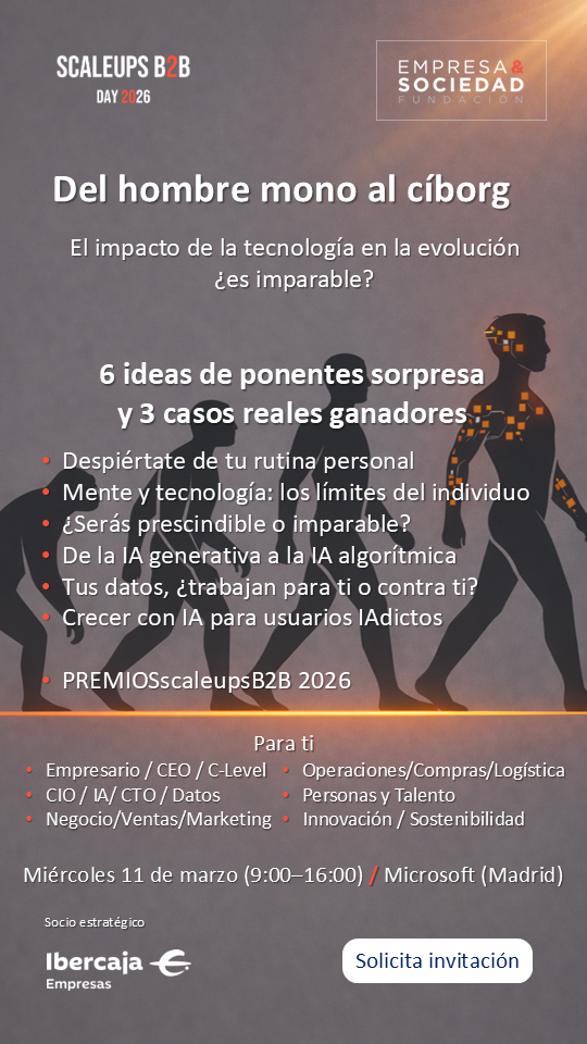 Infografía del hombre mono al cíborg